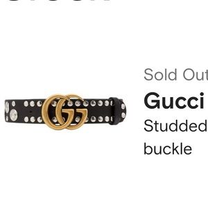 Gucci GG  studded Belt sold out !!!